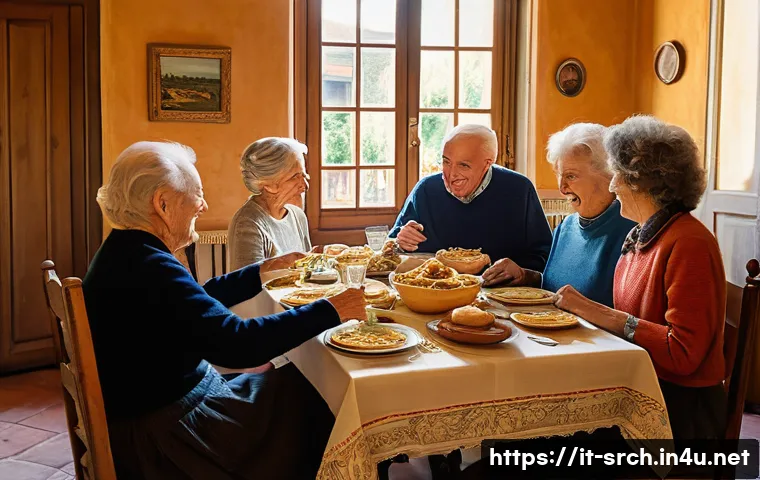 인터넷정보검색 실무에서 자주 발생하는 문제와 해결법 - A warm and vibrant scene depicting an Italian family enjoying a traditional "pranzo della domenica" ...